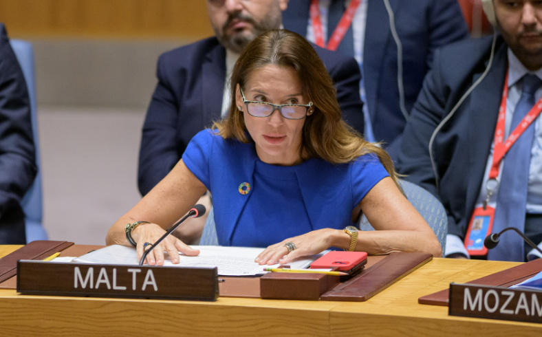 Vanessa Frazier, Permanent Representative of Malta to the United Nations, addresses the Security Council meeting on non-proliferation.